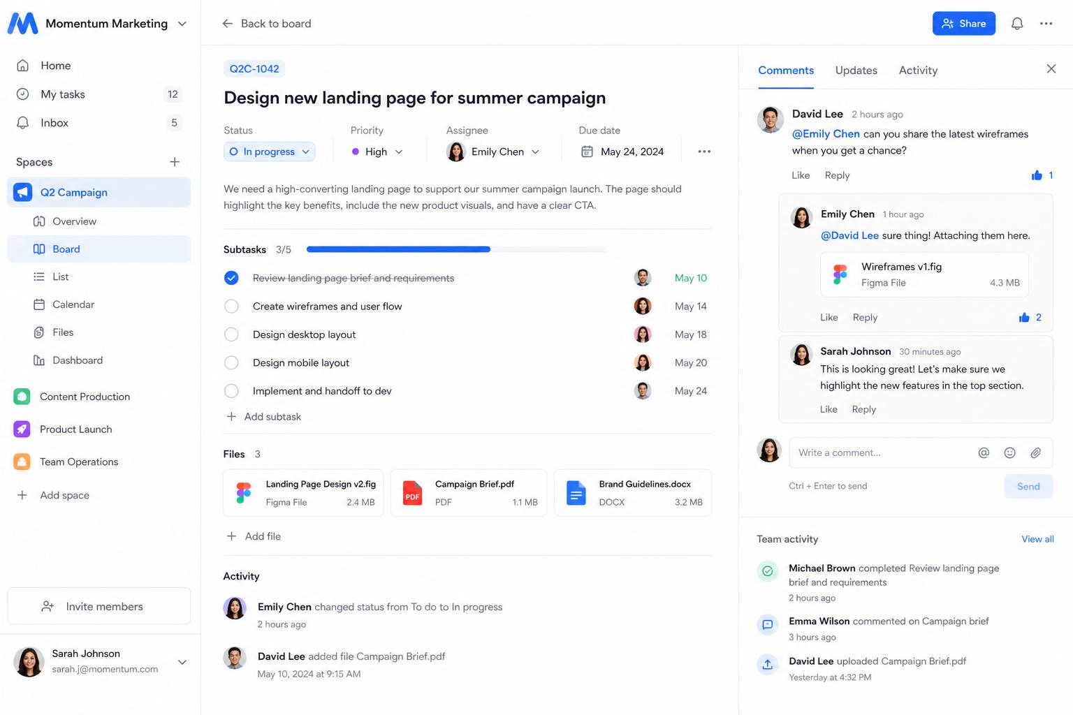 Team collaboration